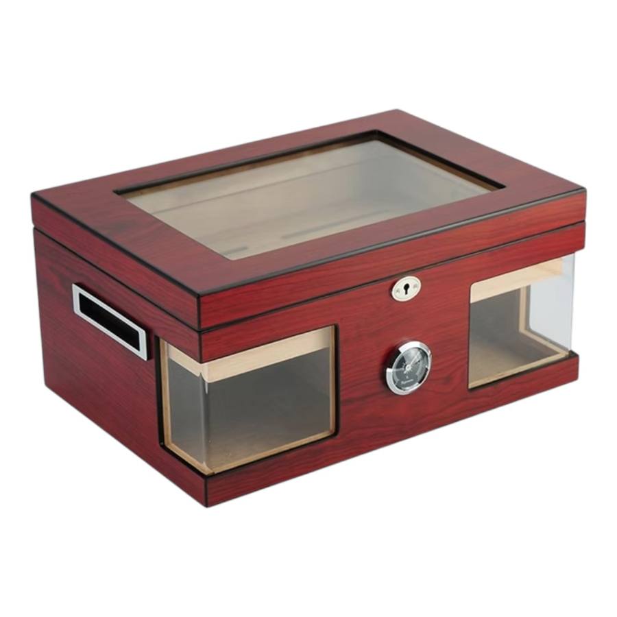 Cigar Humidor – Cherry Acrylic Window